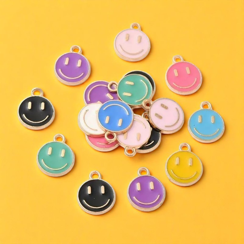 Smiley Face Shoe Charm