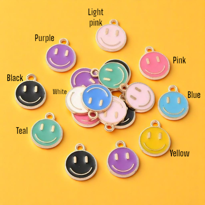 Smiley Face Shoe Charm
