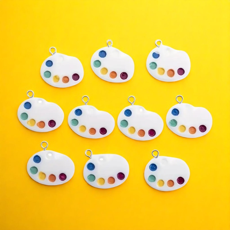 Paint Palette Shoe Charm
