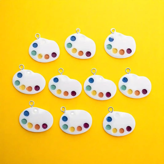 Paint Palette Shoe Charm