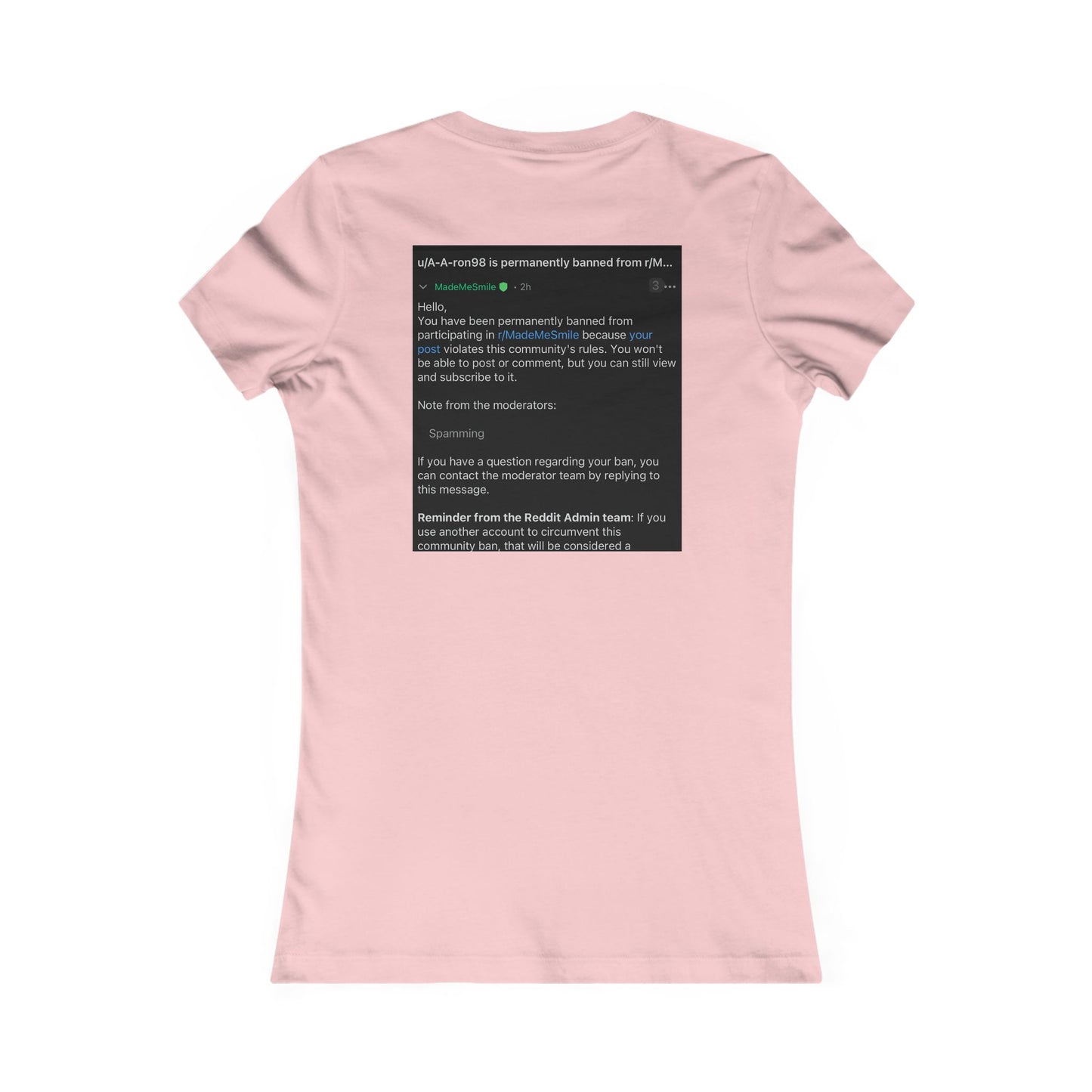Women's Bella+Canvas Permanently banned Tee