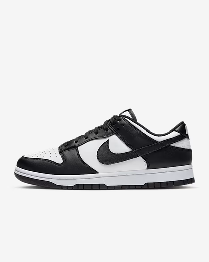 Black and white sneaker on a white background